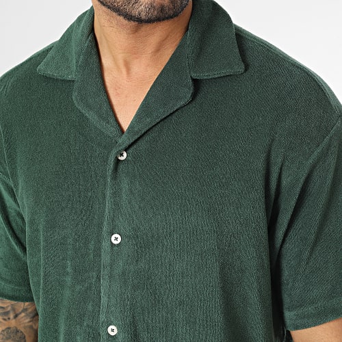 Chemise Manches Courtes Terry Resort Vert