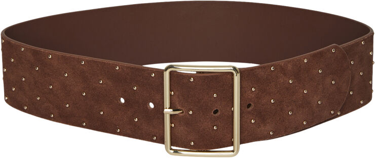 Pieces PCMULKA SUEDE STUDDED WAIST BELT FC Root beer/studs