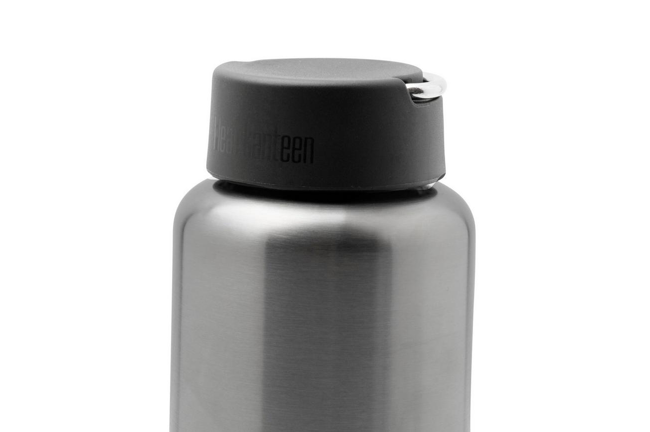 Klean Kanteen Wide 1009495 Loop Cap Brushed Stainless drinkfles, 1180 ml