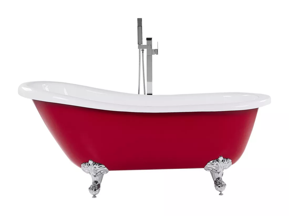 Baignoire îlot rouge 170 x 76 cm CAYMAN
