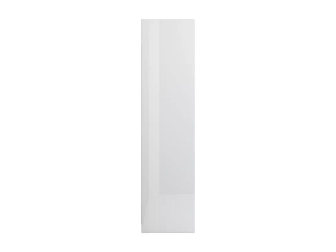 Garde-robe Blanc brillant 100x50x200 cm Bois d'ingénierie