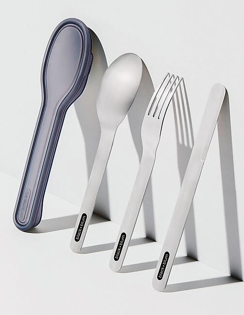 BLACK AND BLUM - COUVERTS INOX 3 PIECES + ETUI