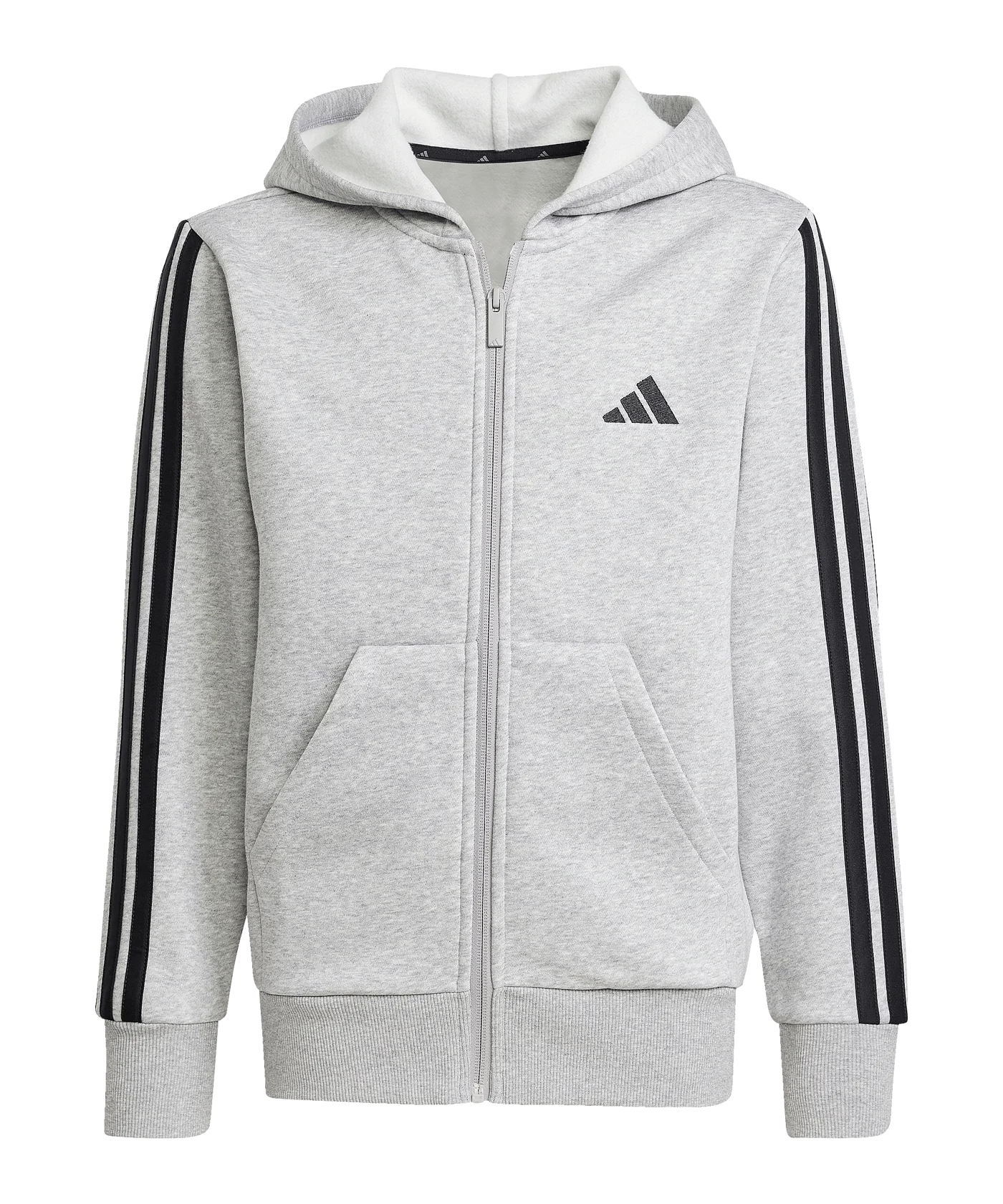 adidas Essentials Kapuzenjacke Kids Grau