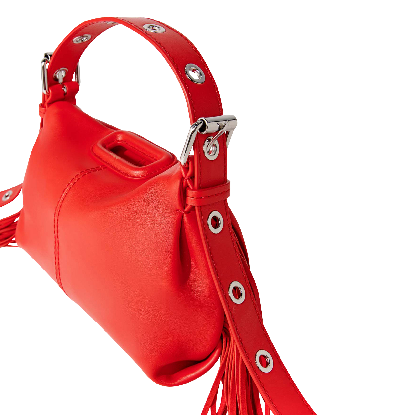 MISS M MINI - Sac bandoulière en cuir lisse | Rouge