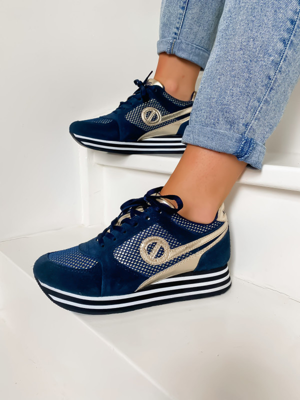 No Name - PARKO JOGGER Navy/Gold