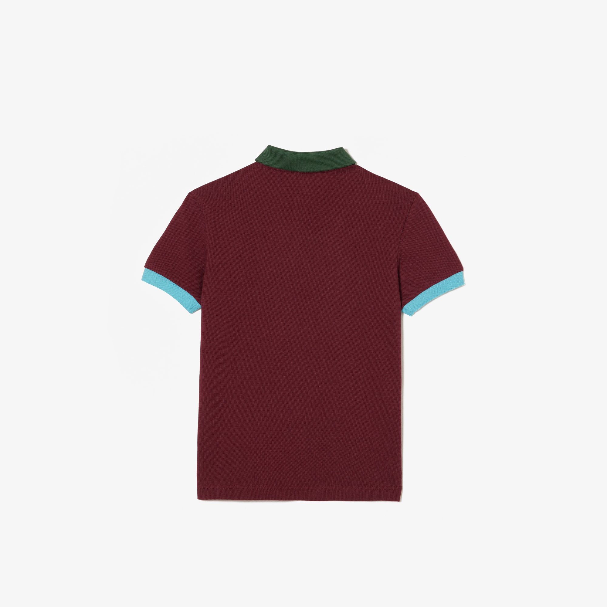 Polo color-block en piqué de coton Polos - Rouge - Lacoste - Garçon