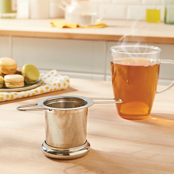 Infuseur à thé poignées pliables inox Mathon