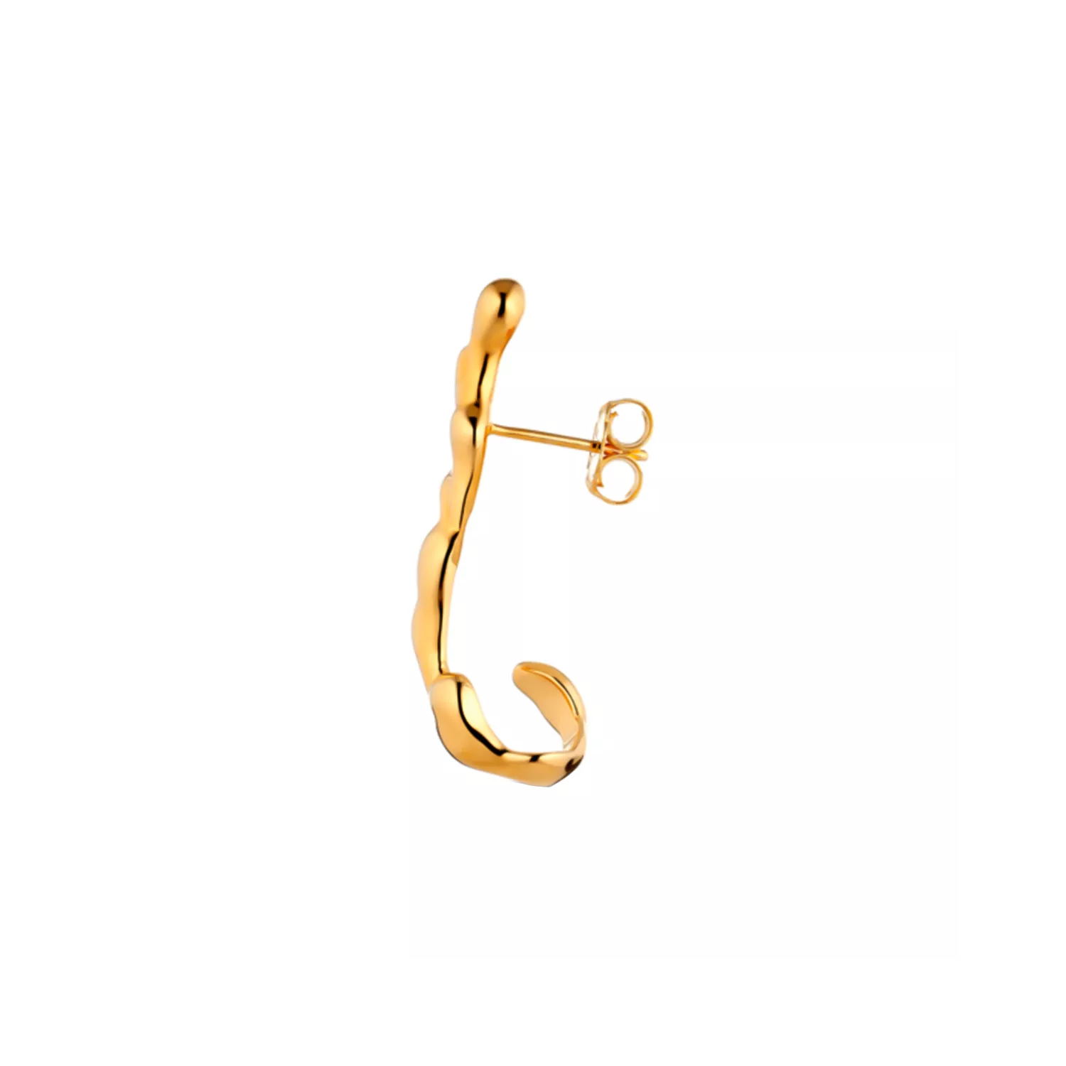 Jane Kønig Drippy Cuff Left Ørering Single 18 kt. Forgyldt Sølv DC-H22-G_left