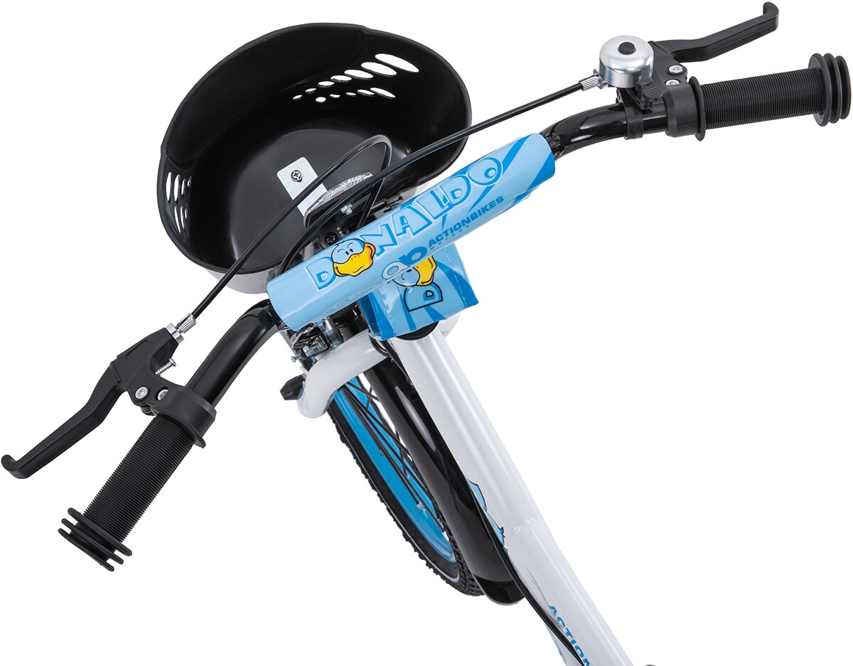 Actionbikes Kinderfahrrad Donaldo 20 Zoll, V-Brake-Bremsen, höhenverstellbar, Seitenständer, Korb