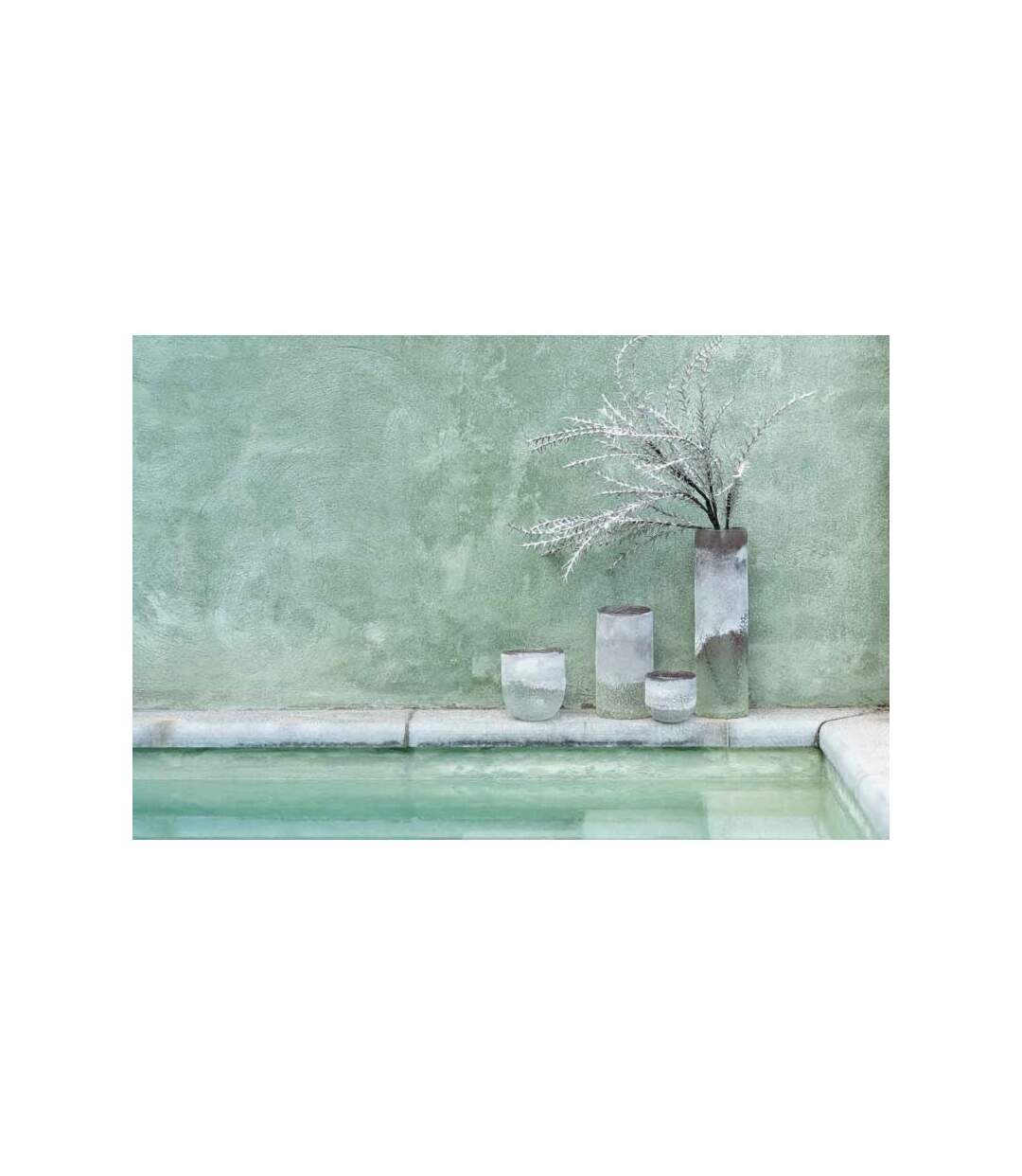 Paris Prix - Photophore En Verre Design scavo 15cm Gris