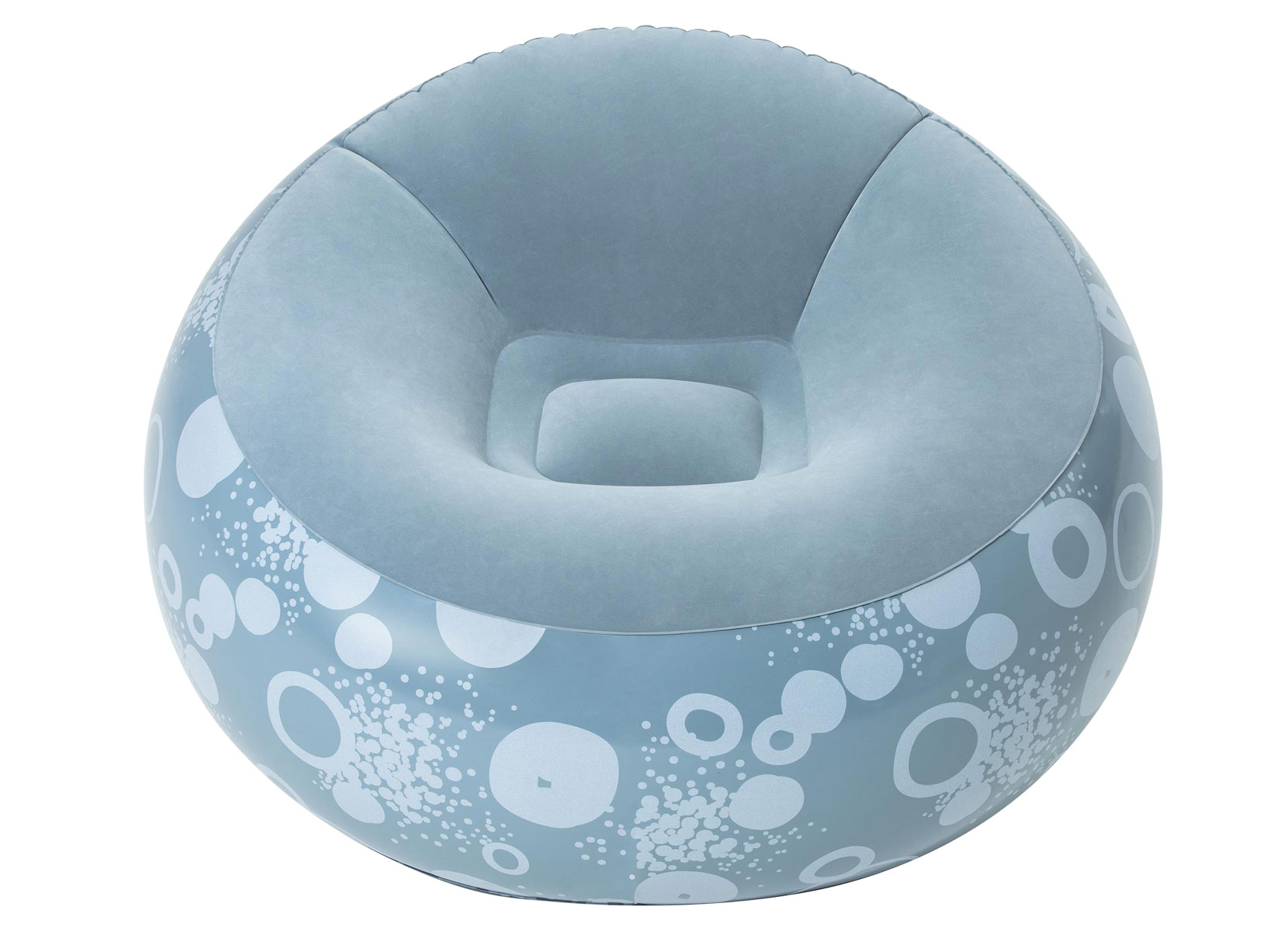 Bestway #75052 Aufblasbarer Sessel Inflate-a-chair Blau mit Print