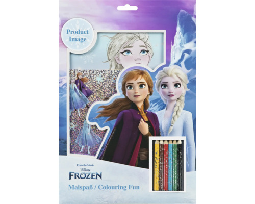 Frozen Kleurplezier: 2 Stickervellen, 6 Kleurpotloden