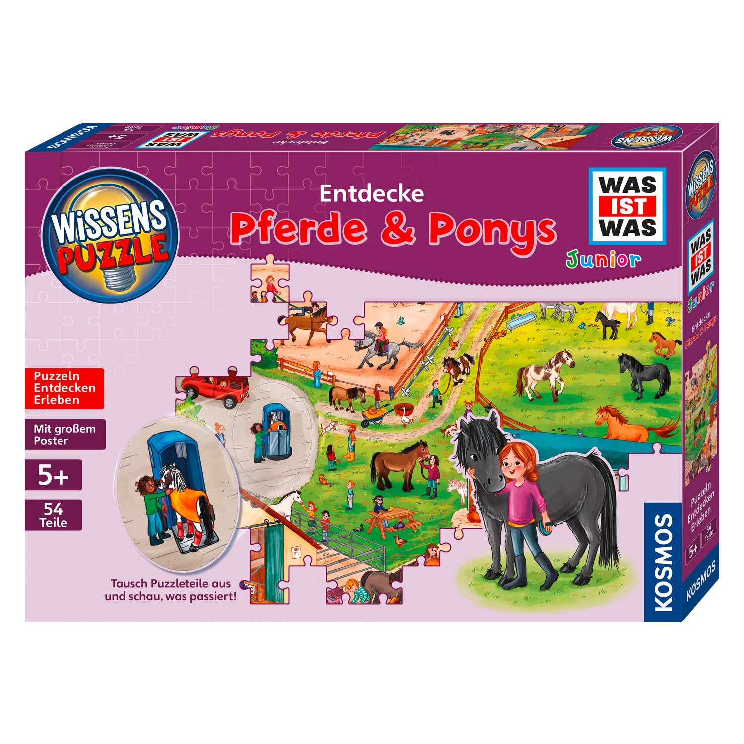WAS IST WAS Junior Puzzle Pferde & Ponys