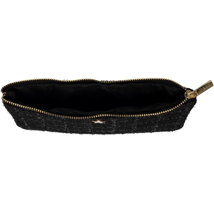 DARK Tweed Small Pouch Black