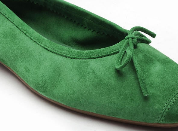 Reqins ballerines femme harmonie cuir velours vert