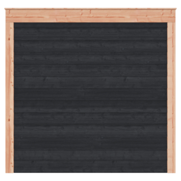 Overkapping Douglas Zwart Zweeds Rabat 255x255cm