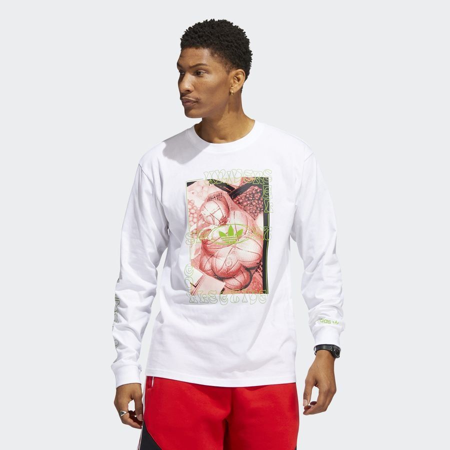adidas Originals T-Shirt B-Ball - Blanc Manches Longues