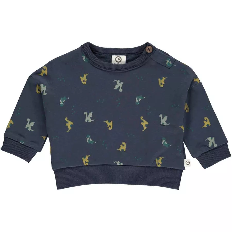 Müsli Babysweatshirt bluePineMossgreen