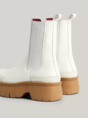 Botas Chelsea de couro grosso Crest