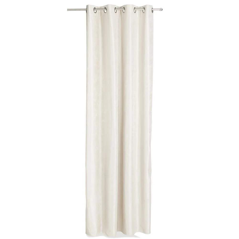 Rideau occultant à oeillets 140x260cm polyester beige