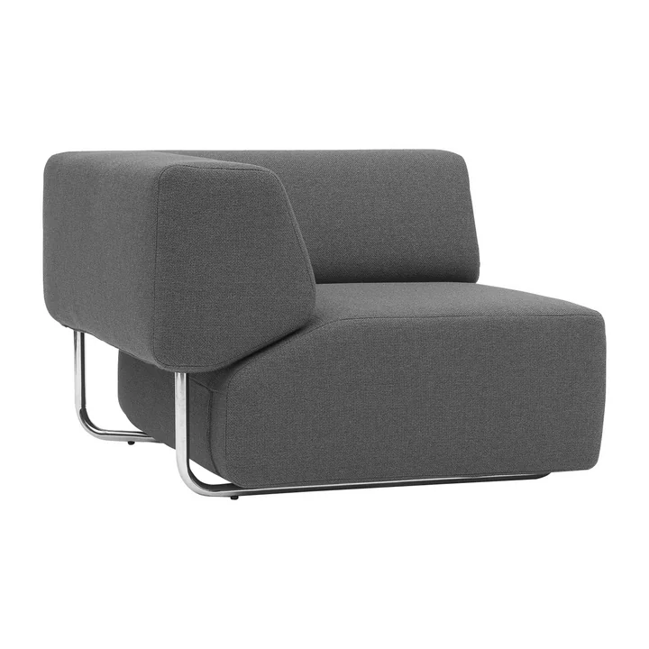 Softline - Noa Modulsofa, Einzelelement, Vision hellgrau (445)