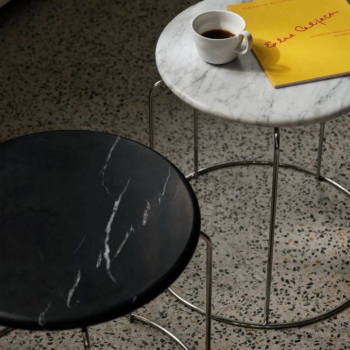 &Tradition - Wire VP11 Tischplatte, Ø 38 cm, Marmor schwarz (Nero Marquina)