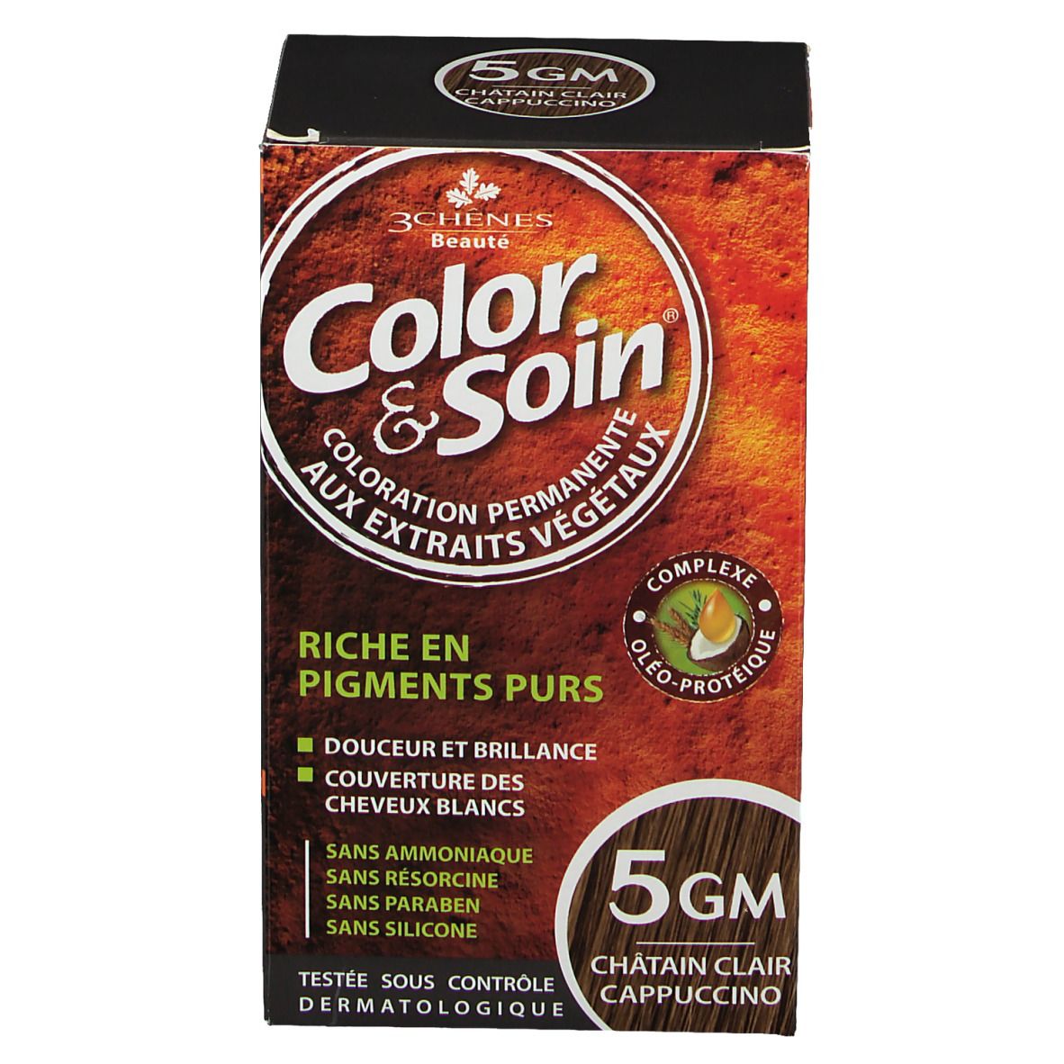 Les 3 Chênes Color & Soin 5GM heller Kastanien-Cappuccino