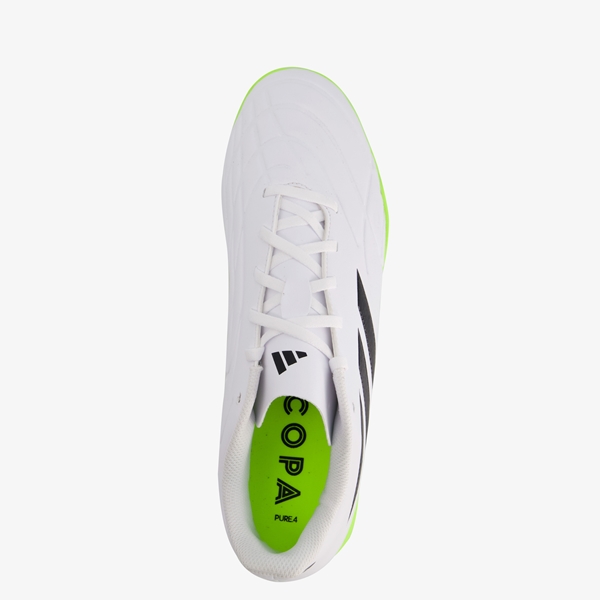 Adidas Copa Pure 4 kinder zaalschoenen wit/groen