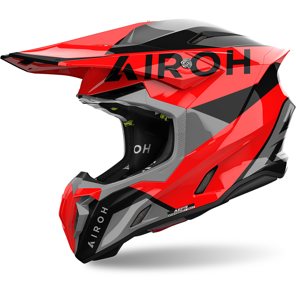 Airoh - Casque Twist 3 King Rouge / Gris / Noir / Brillant