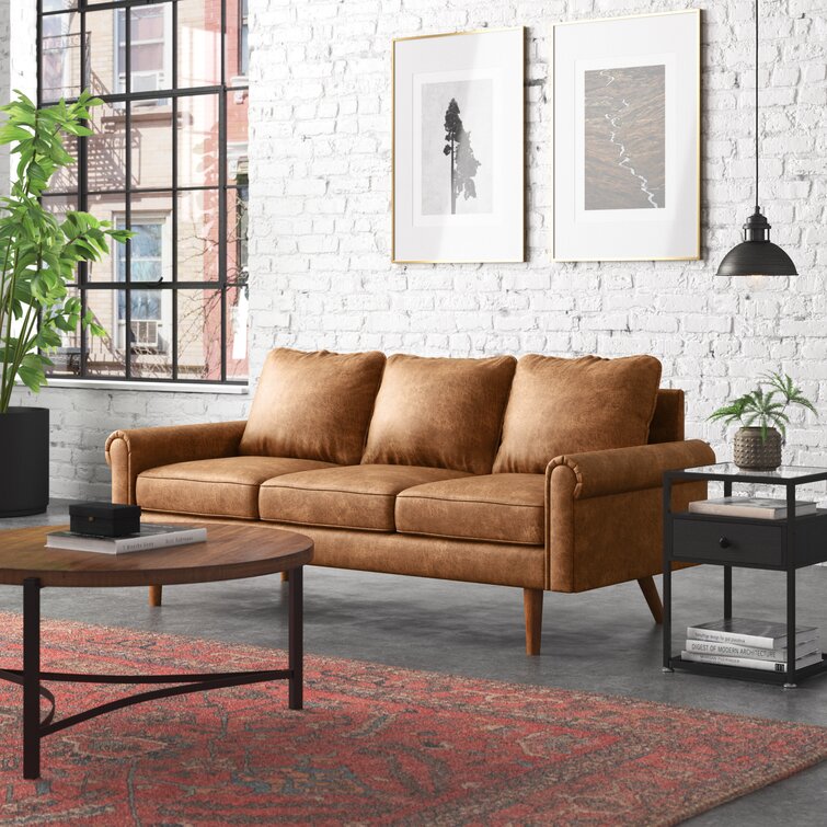 Ainsley 74.01&rdquo; Rolled Arm Sofa