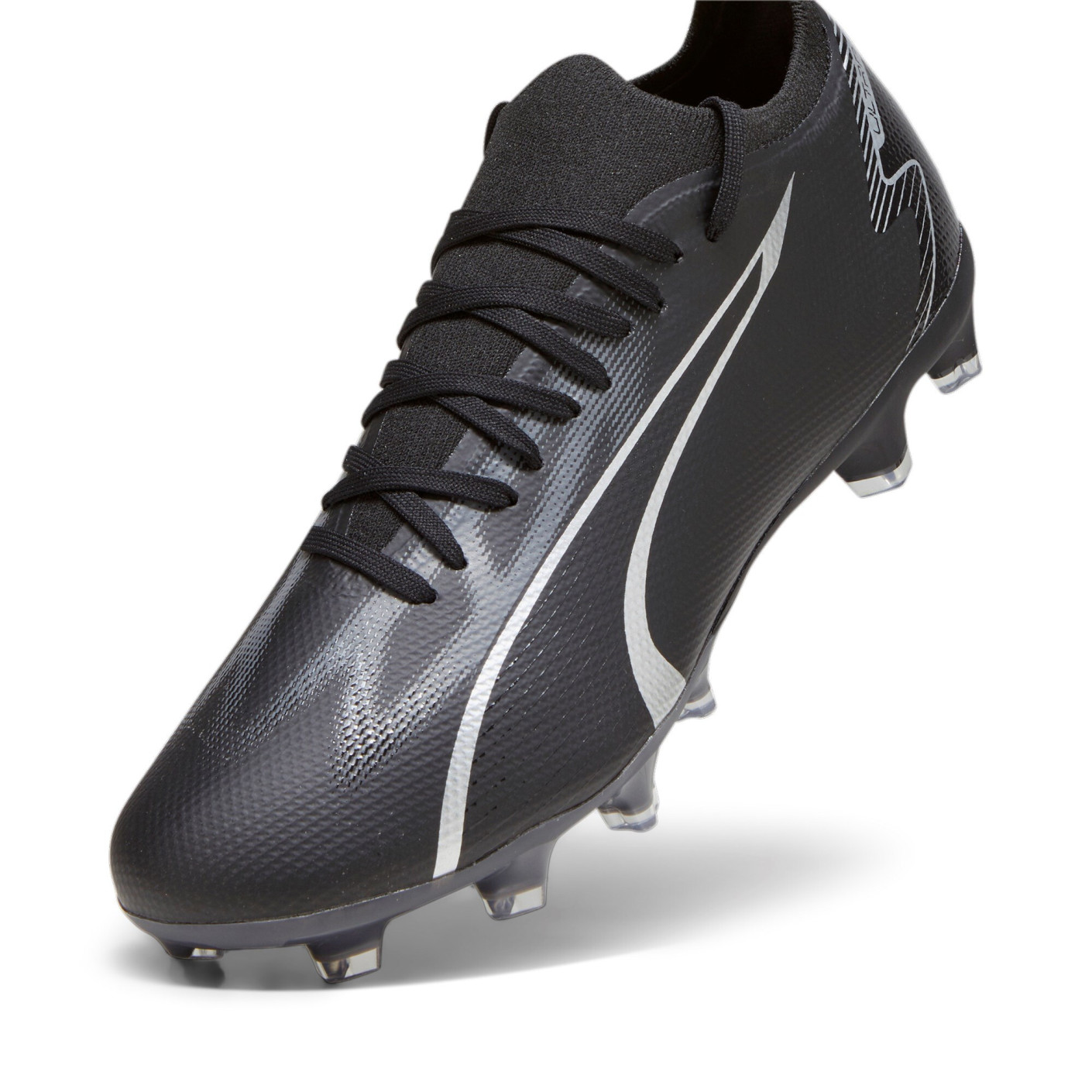 PUMA Ultra Match Gras / Kunstgras Voetbalschoenen (MG) Zwart Zilver