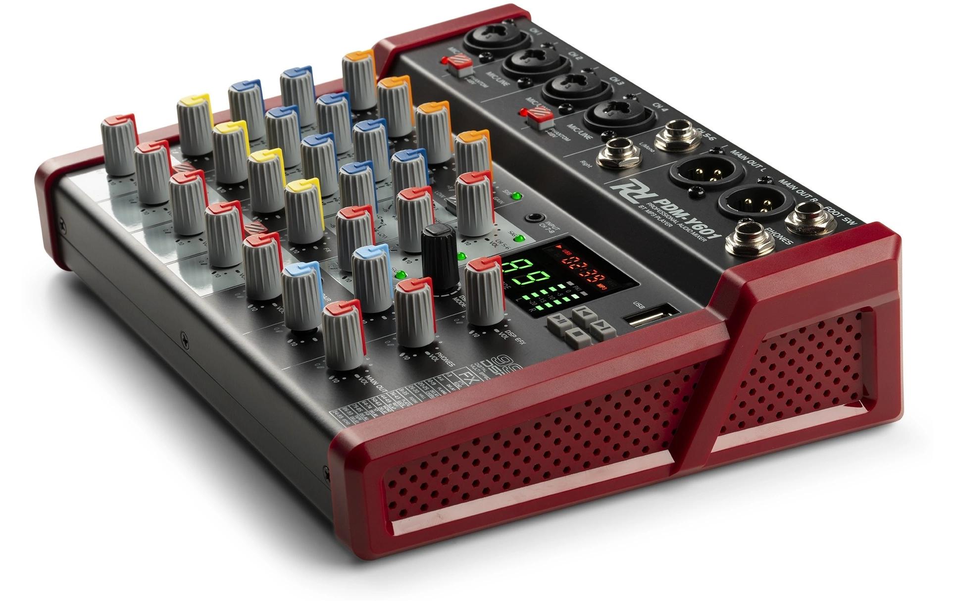Mischpult PDM-Y601Kompaktes 6-Kanal-Mischpult mit 24-Bit DSP