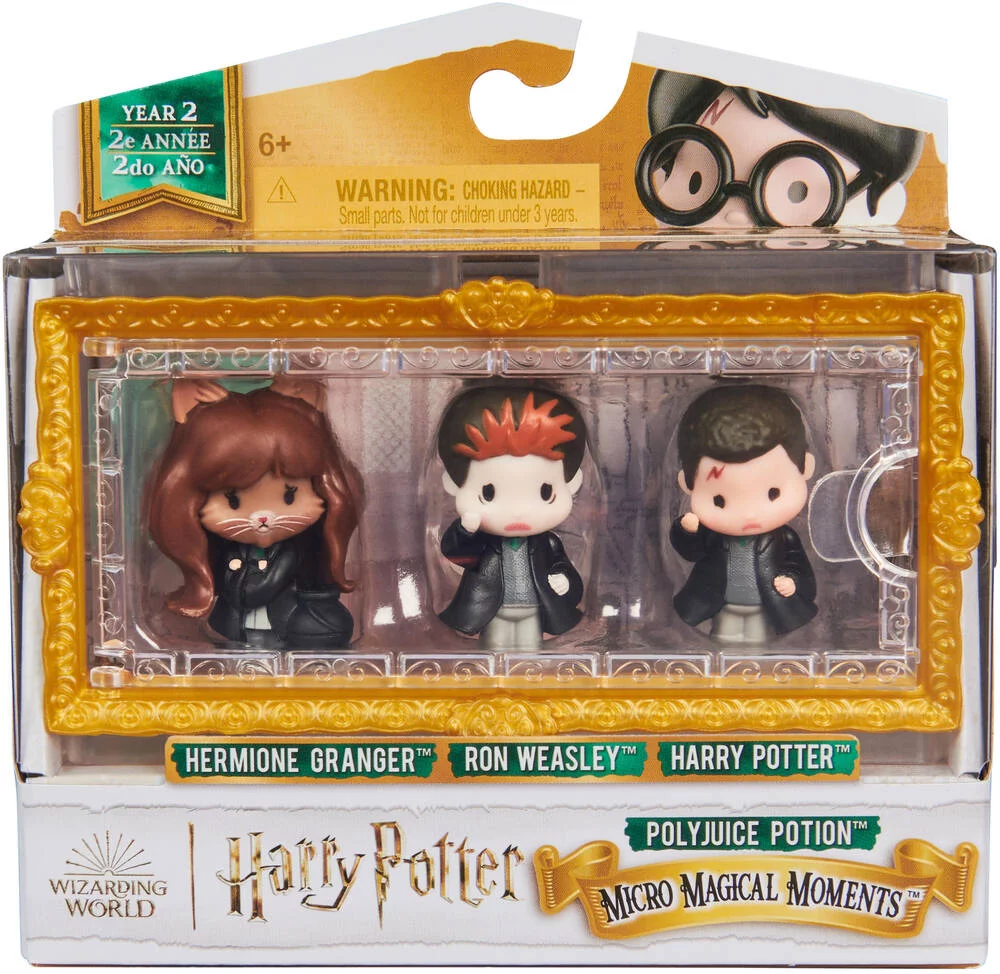 HARRY POTTER -  MULTIPACK 3 FIGURINES POLYNECTAR MOMENTS MAGIQUES WIZARDING