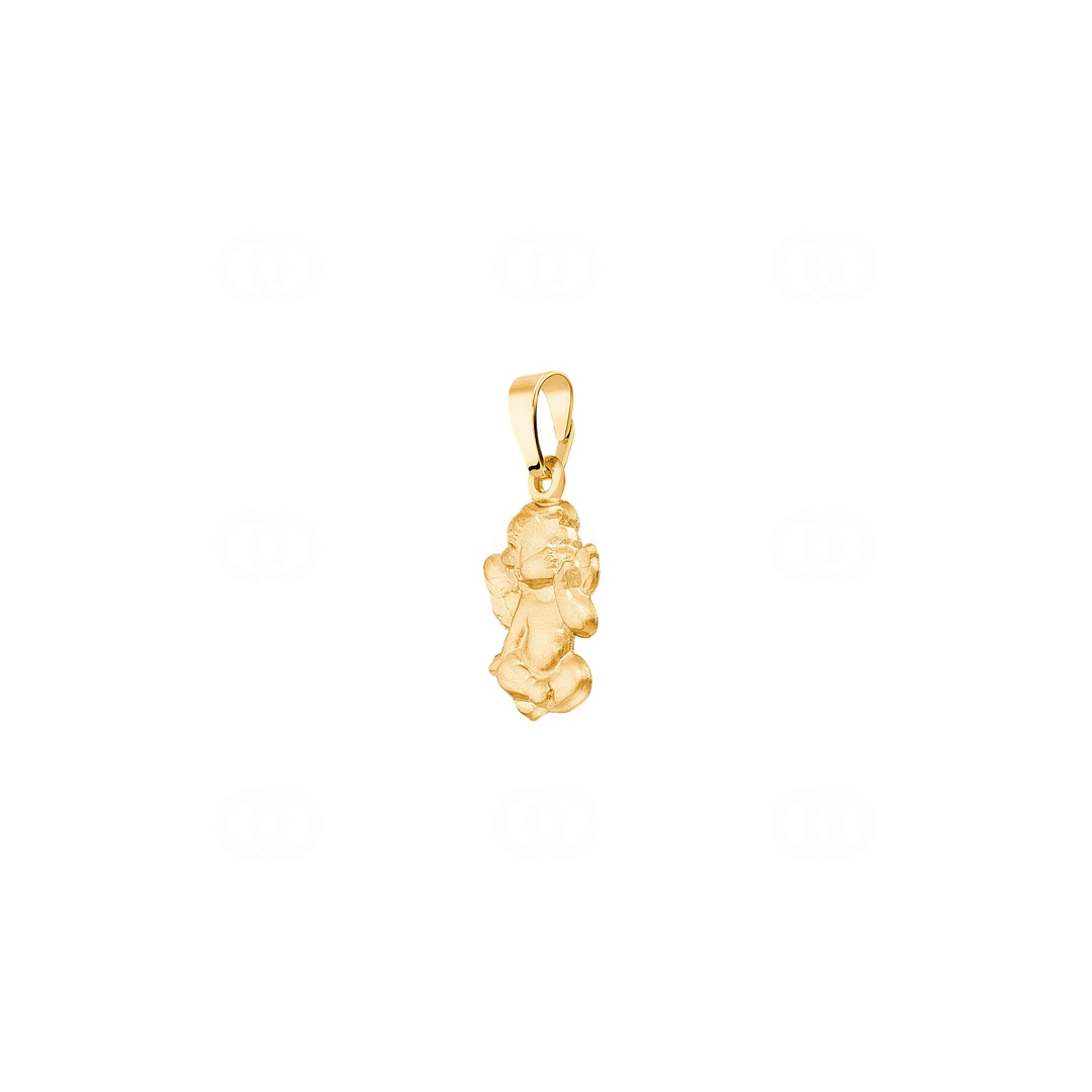 Anhänger 750/18 K Gelbgold Schutzengel