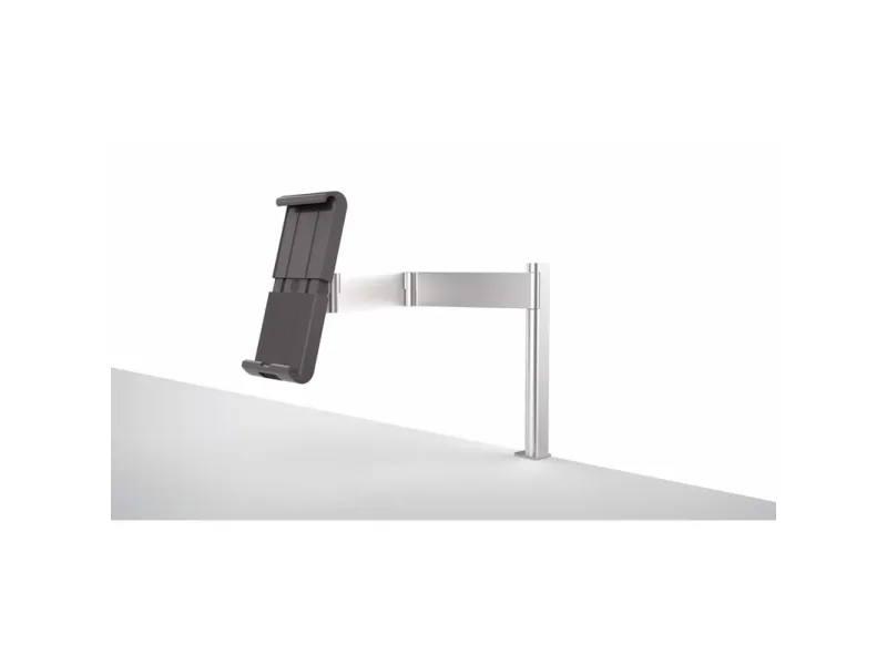 Durable Tablet Holder TABLE CLAMP metallic silver