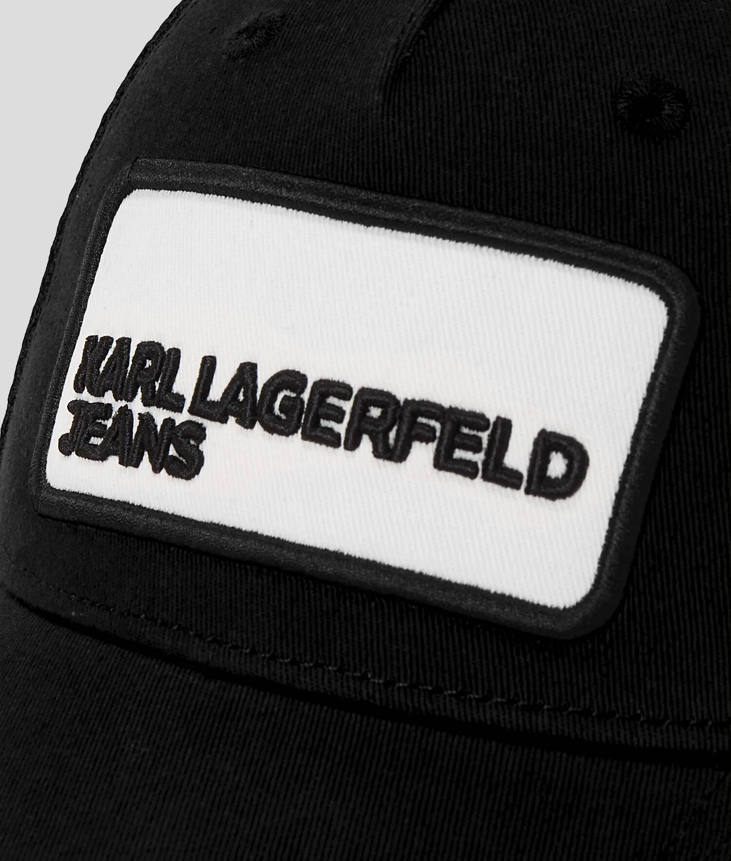 CASQUETTE EN MESH AVEC LOGO KLJ - Noir