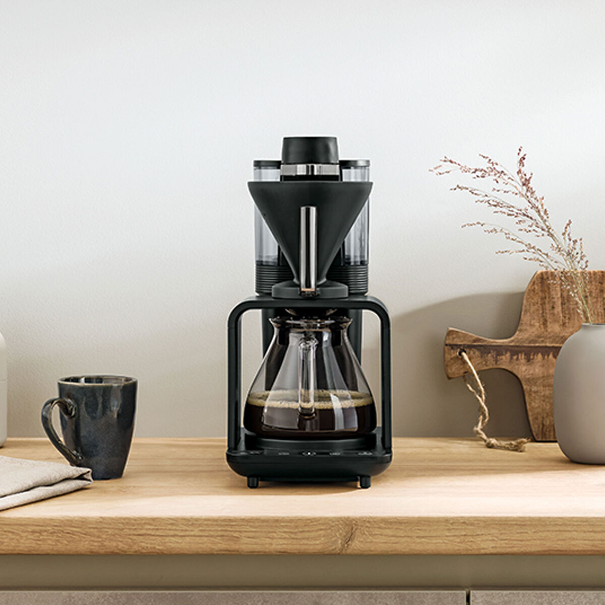 Melitta Epour kaffetrakter, svart/krom