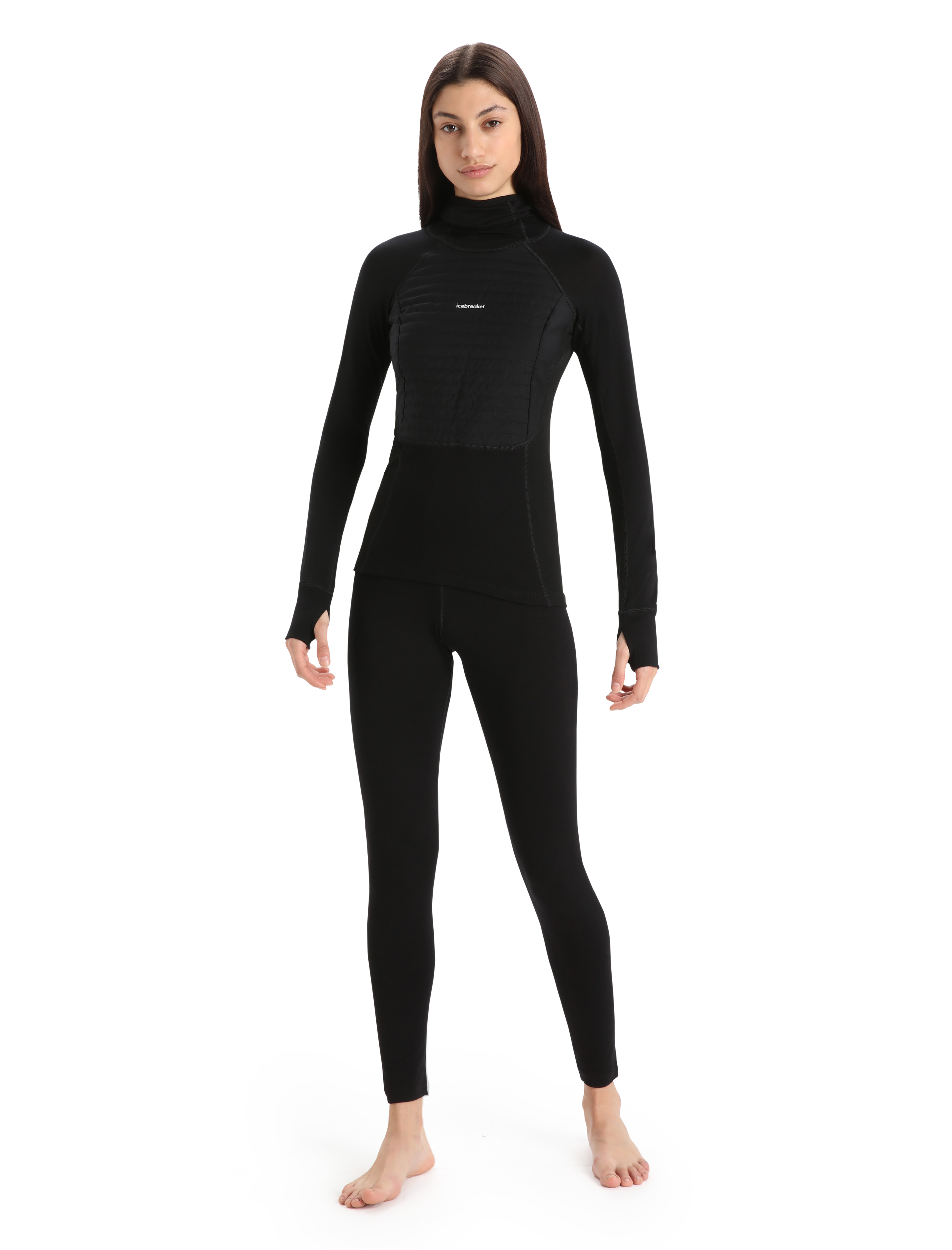 ZoneKnit Insulated LS Hoodie Dame IB001/Black