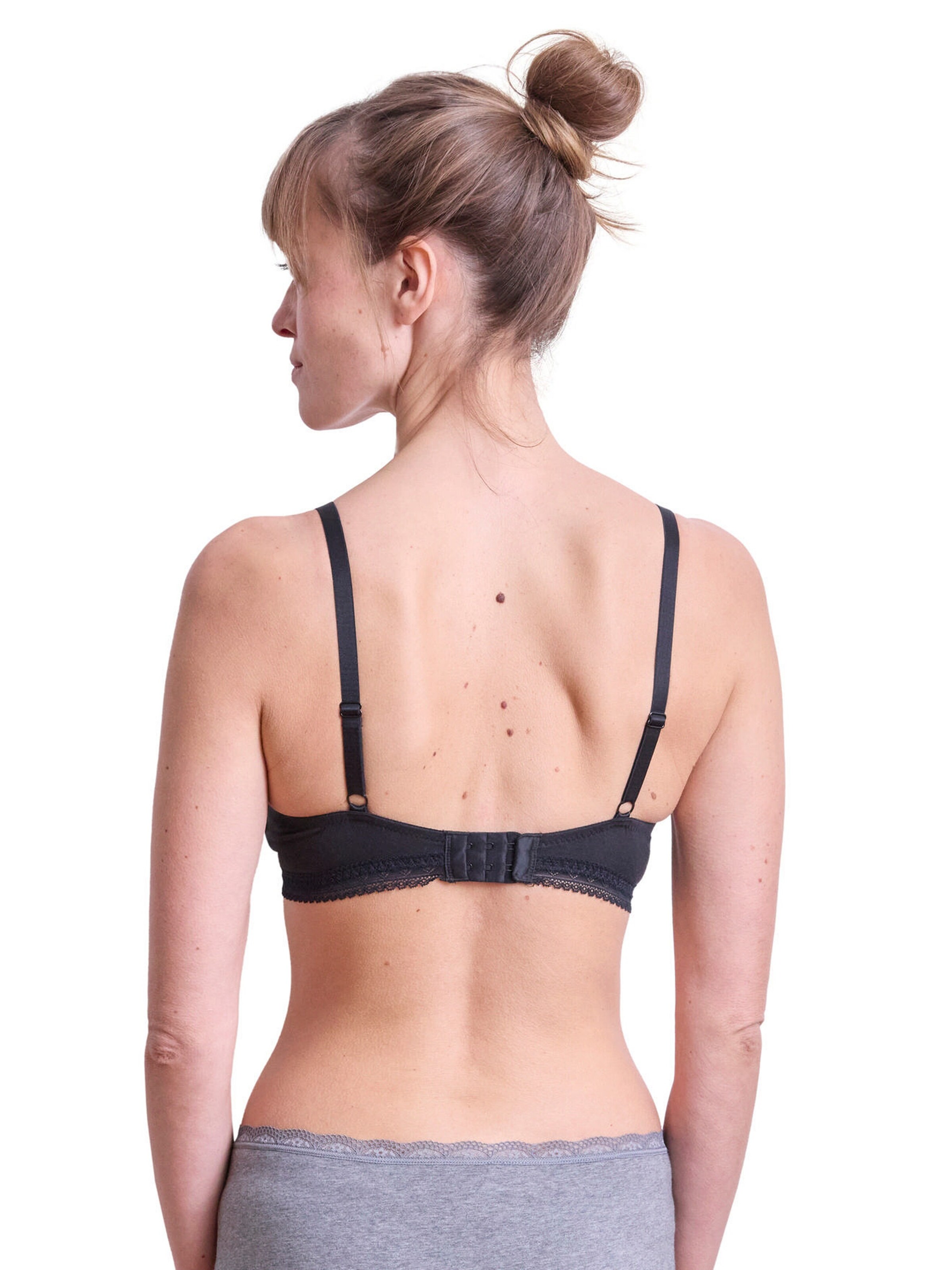 Vertbaudet 2er-Pack Umstands-BHs mit Bio-Baumwolle schwarz