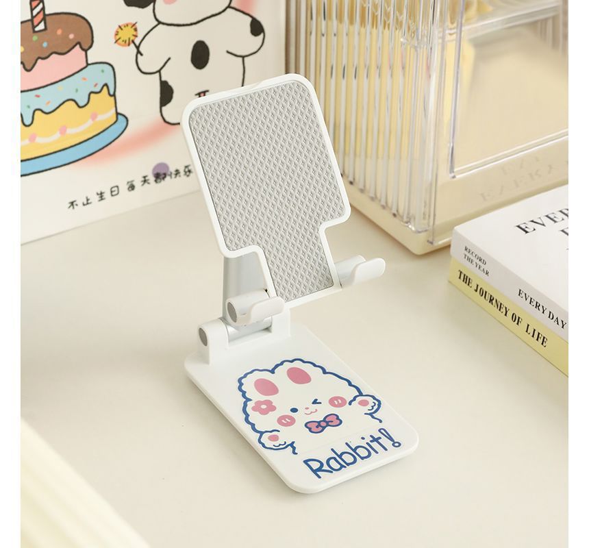 Baburu - Opvouwbare telefoonstandaard van kunststof met sticker (verschillende ontwerpen)