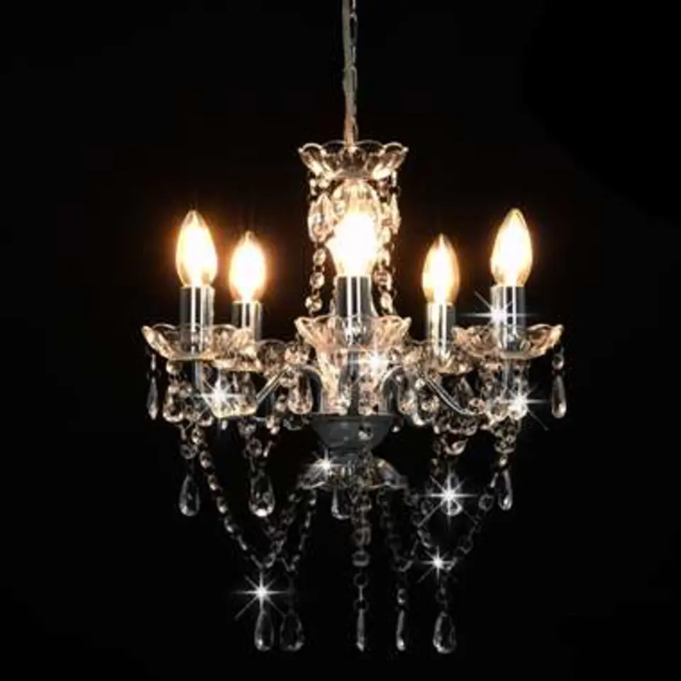 vidaXL - Kroonluchter - Zilver - Metaal