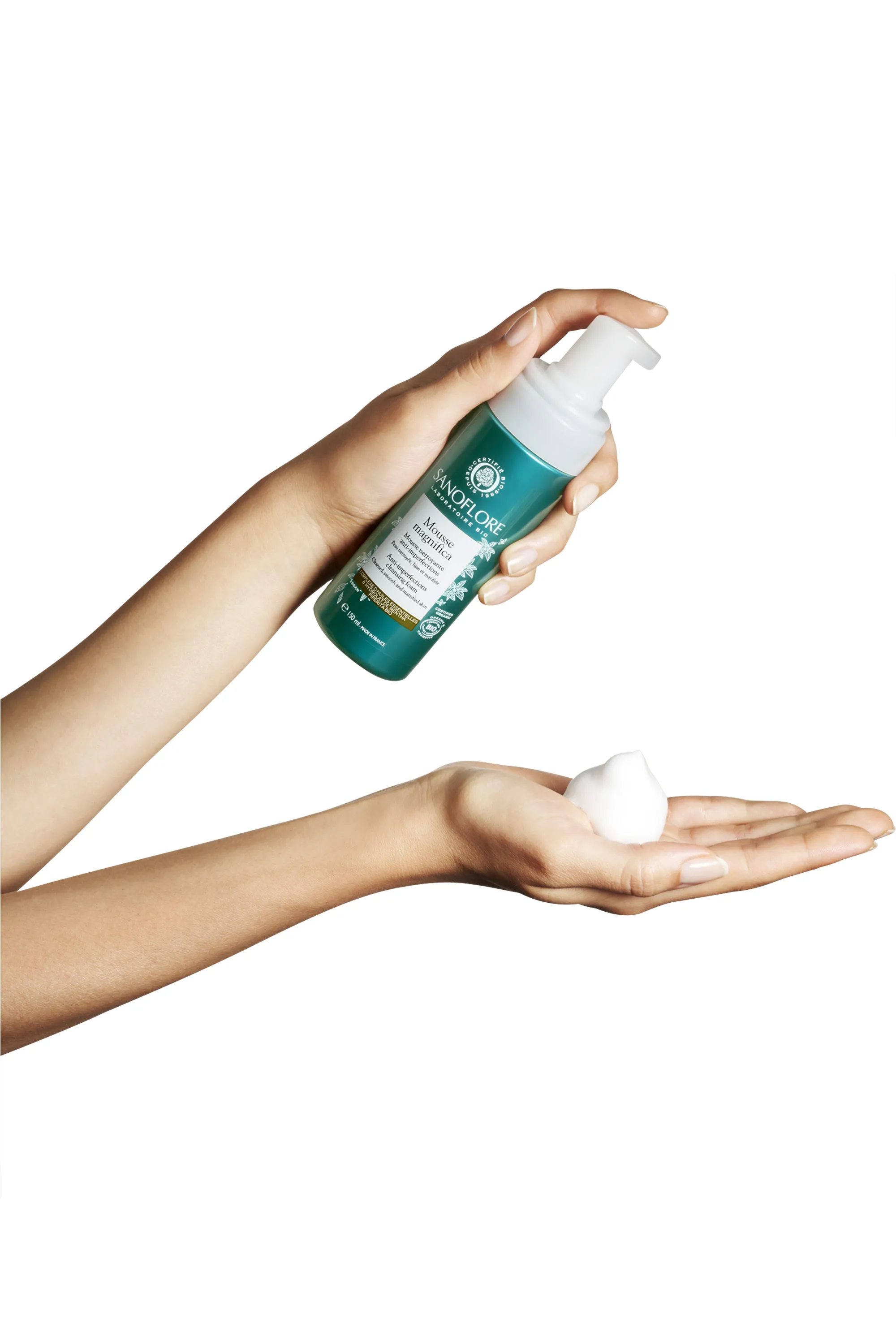Sanoflore Mousse visage nettoyante purifiante Bio Aqua Magnifica-150 ml