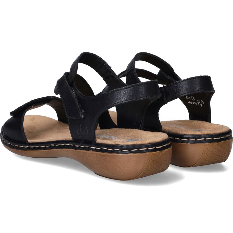 Rieker Sandalen Zwart Dames