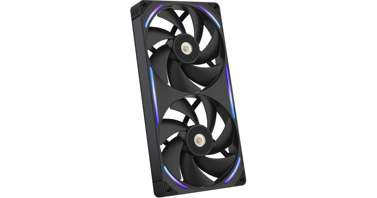 NZXTPerformance Fan F280X RGB case fans  (Zwart, 2 stuks, 280 x 140 x 30 mm, PWM)