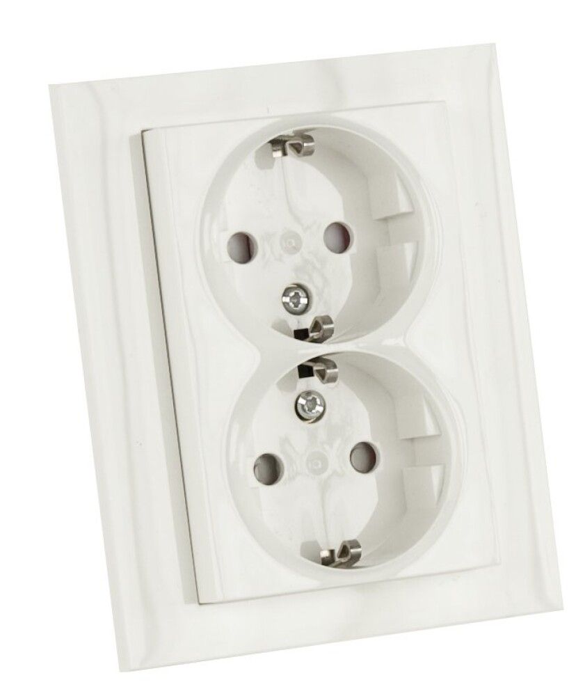 KONTAKT PLUS 2-V JORDET HVIT INNFELT STANDARD
