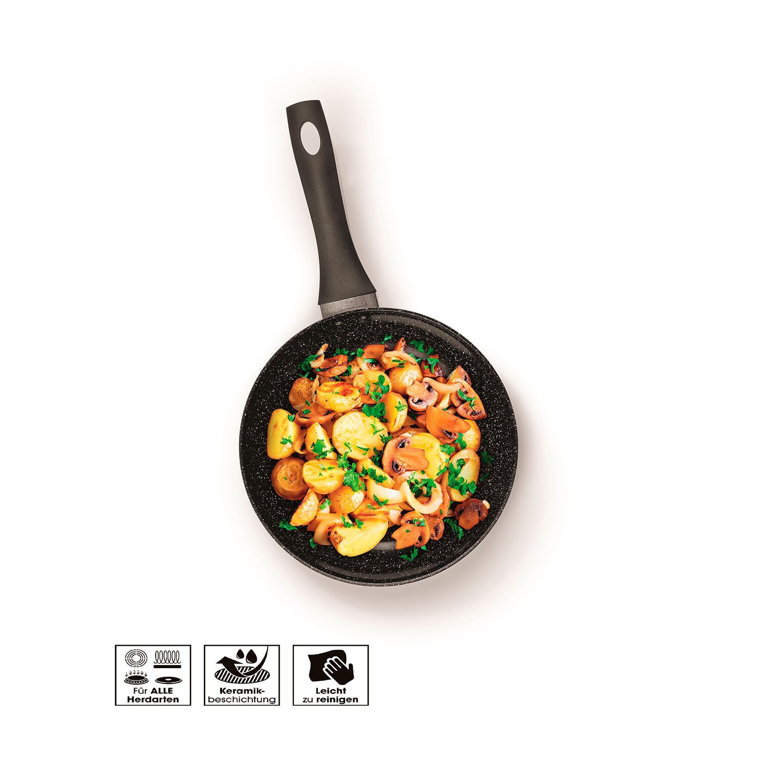 Bratmaxx Aluminium Pfanne 3-teilig, PFAS frei