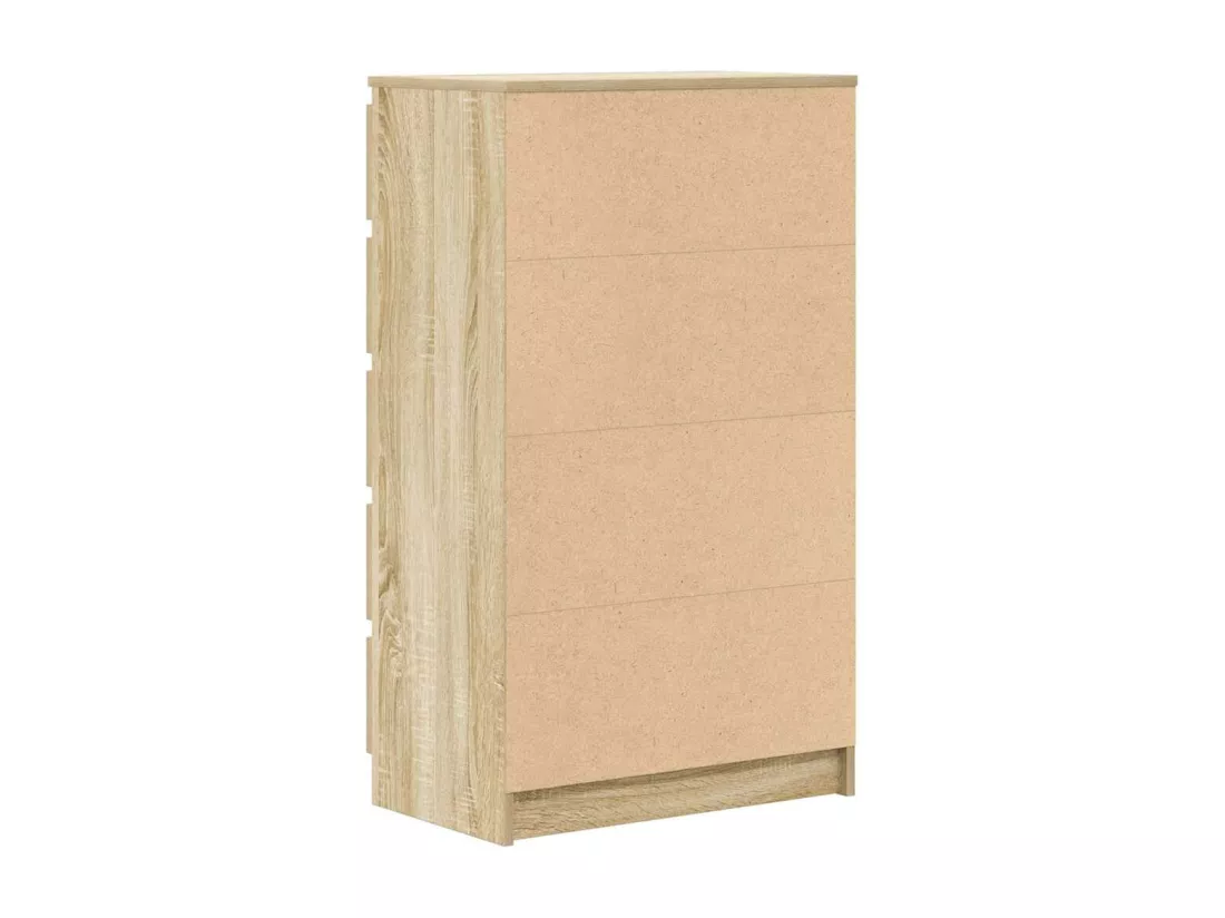 Commode Chêne sonoma 60x36x103 cm Bois d'ingénierie