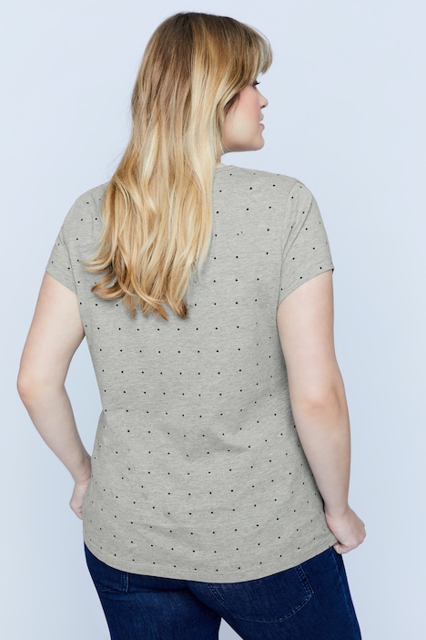 Bellieva-T-Shirts, 2er-Pack, Rundhals, Halbarm, seitl. Raffung, Biobaumwolle, GOTS