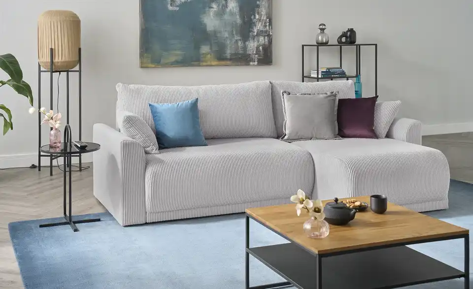 Ecksofa Malyn Hellgrau rechts