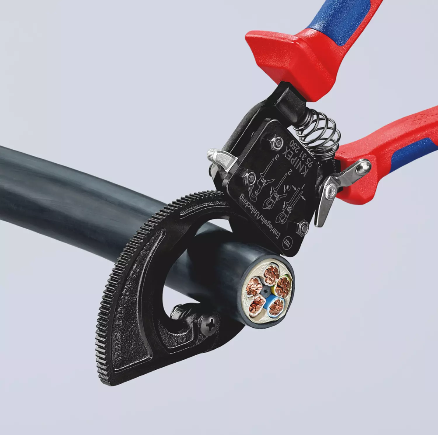 Knipex 9531250 Kabelschaar ratelprincipe - 250mm